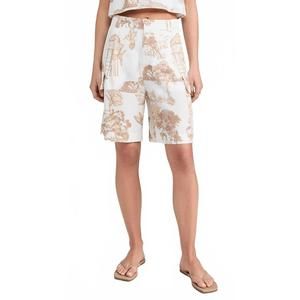 NEW LAS SURENAS thailand bermuda short in white/beige